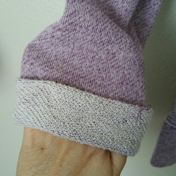 Mossimo Purple Frayed Look Sweatshirt sz M - Picture 3 of 6